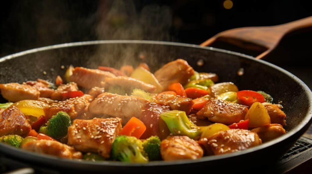 chicken and vegetable stir-fry