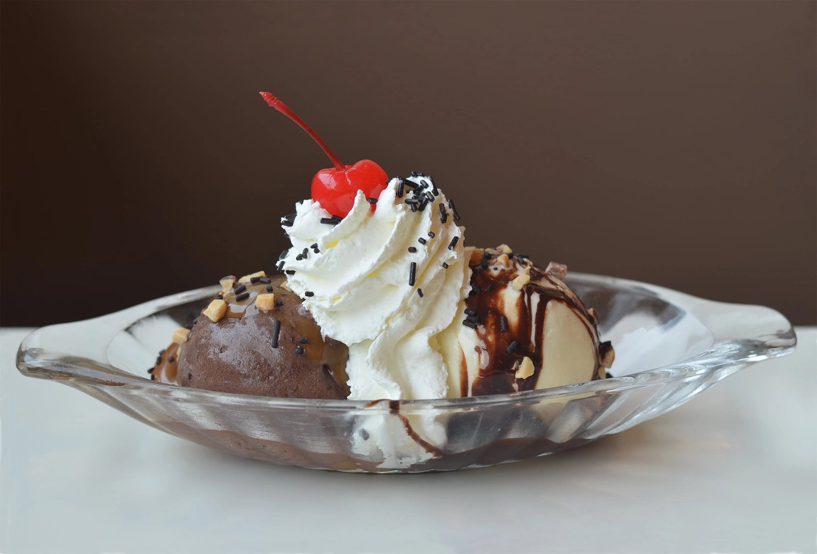 Decadent Hot Fudge Ice Cream Sundae