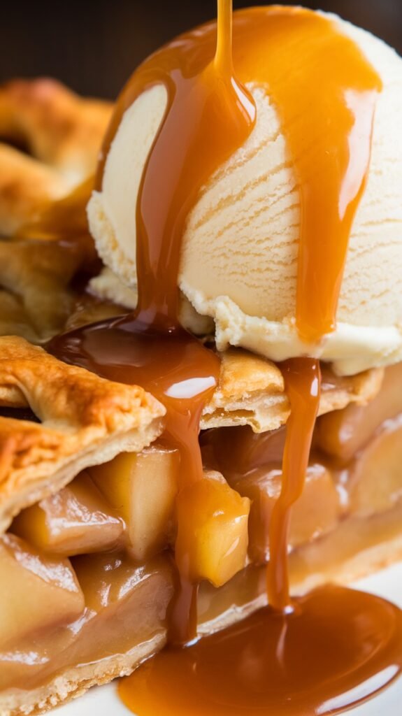 a close up of a warm slice of 01