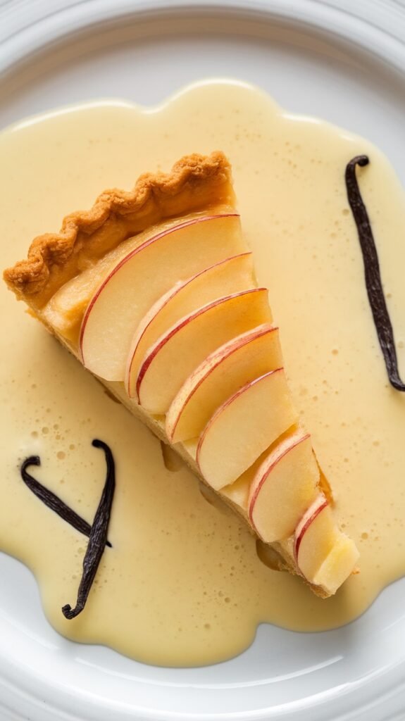 a delicate slice of warm apple 01