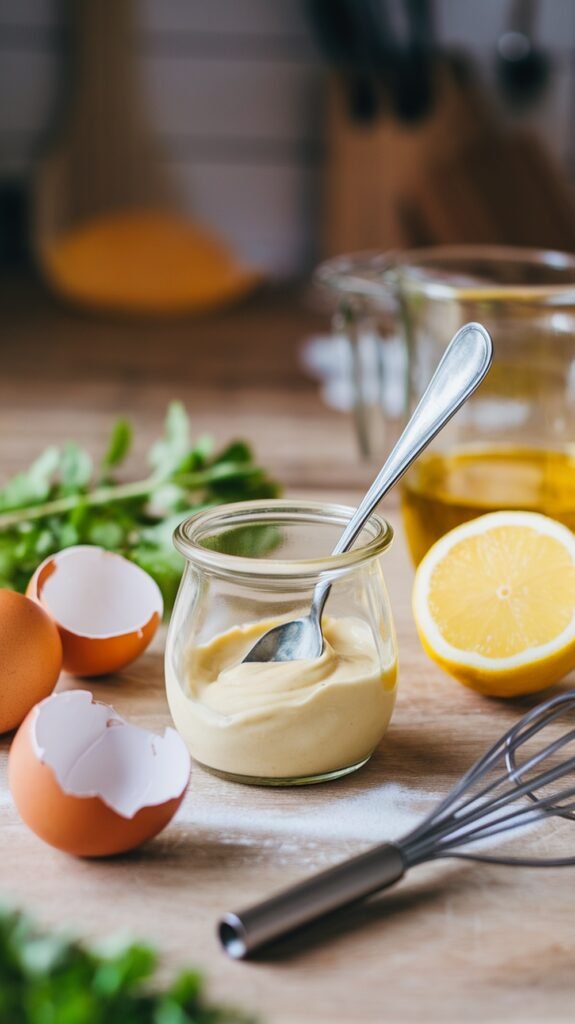 a rustic wooden kitchen counte 01