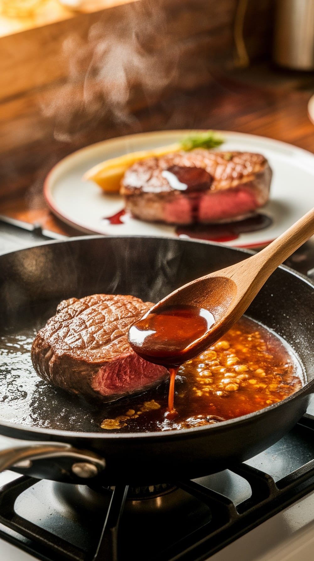 7 Types of Sauces Every Home Chef Should Master 4 A variety of sauces in bowls on a wooden board, surrounded by fresh herbs and ingredients.