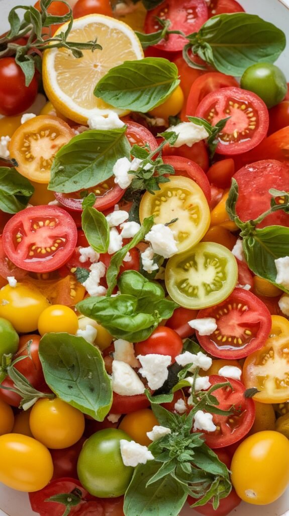 summer tomato salad with lemon 01